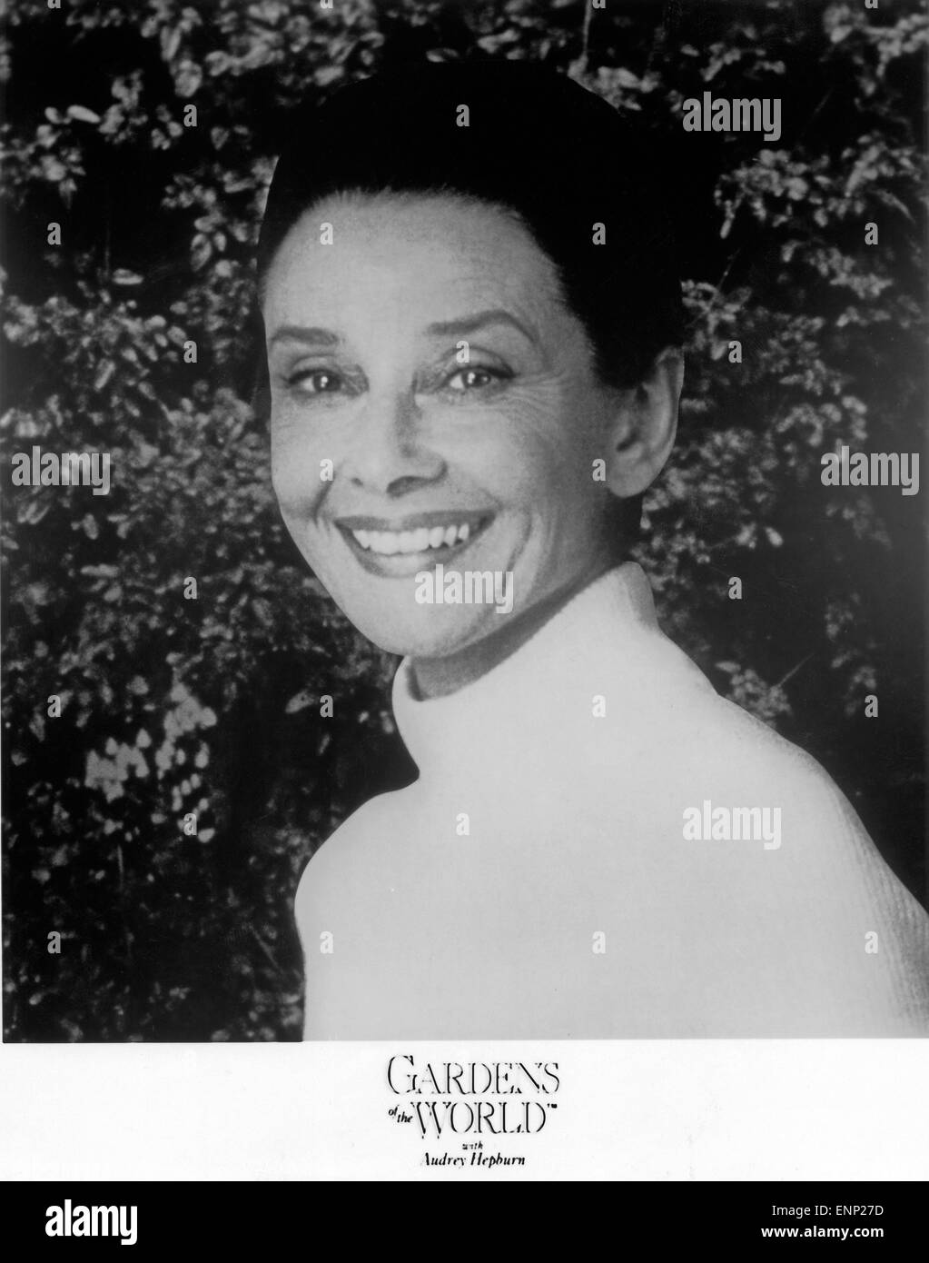 Jardins du monde avec Audrey Hepburn, TV Mini série, 1993 Banque D'Images