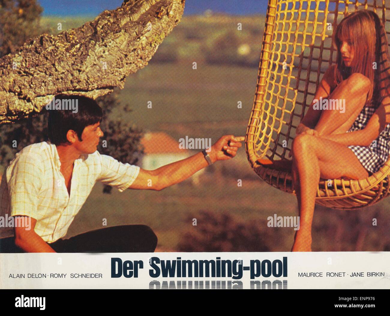 La piscine, Frankreich/Italien 1969, Regie : Jacques Deray, acteurs : Alain Delon, Jane Birkin Banque D'Images