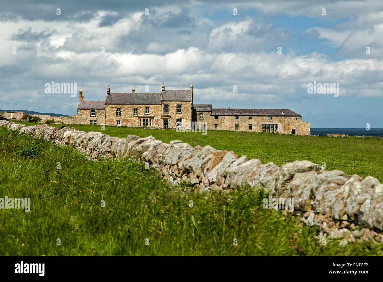 Largs, Northumberland Coast Path, Angleterre, Royaume-Uni Banque D'Images