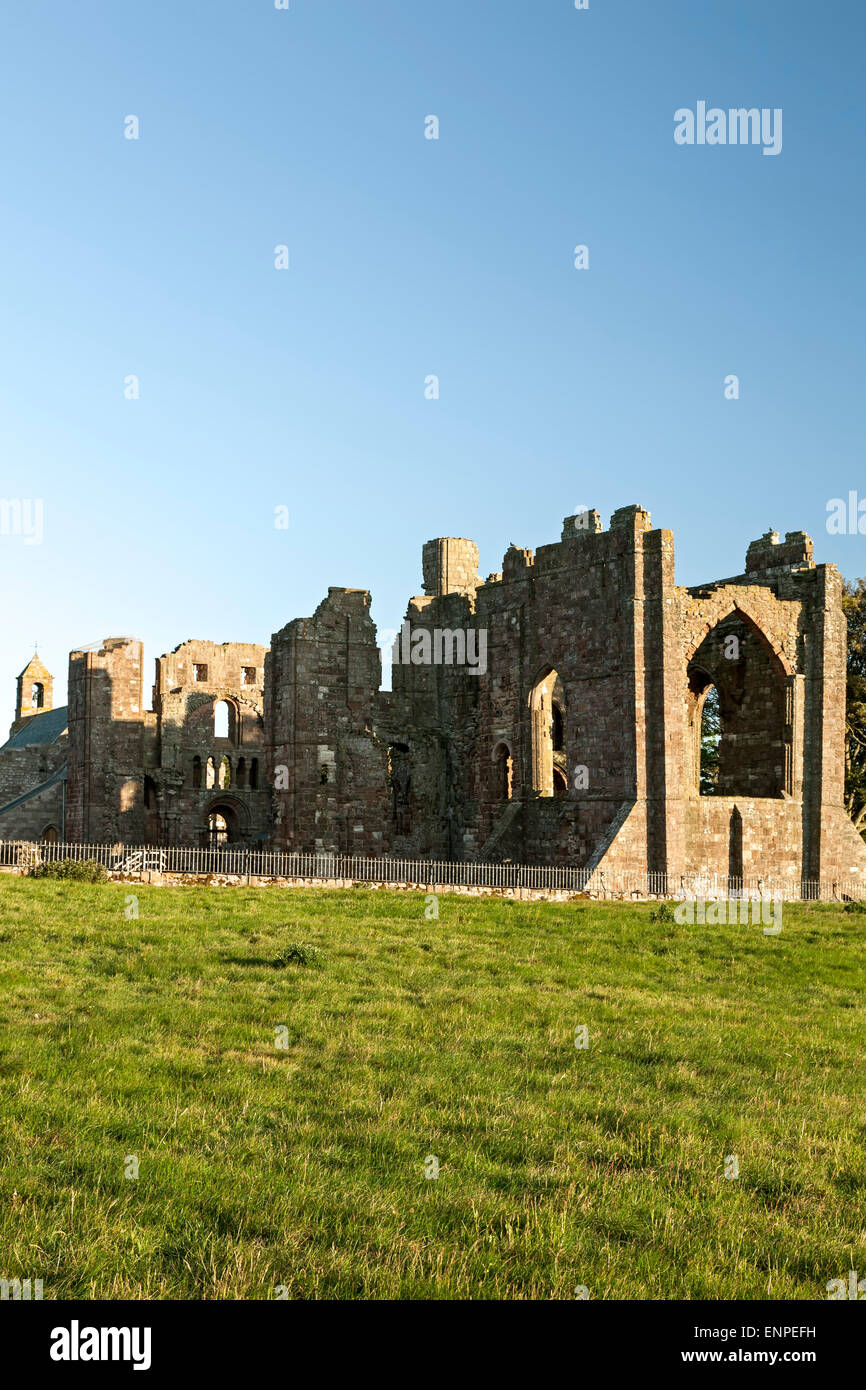 Prieuré de Lindisfarne, Holy Island, Angleterre, Royaume-Uni Banque D'Images