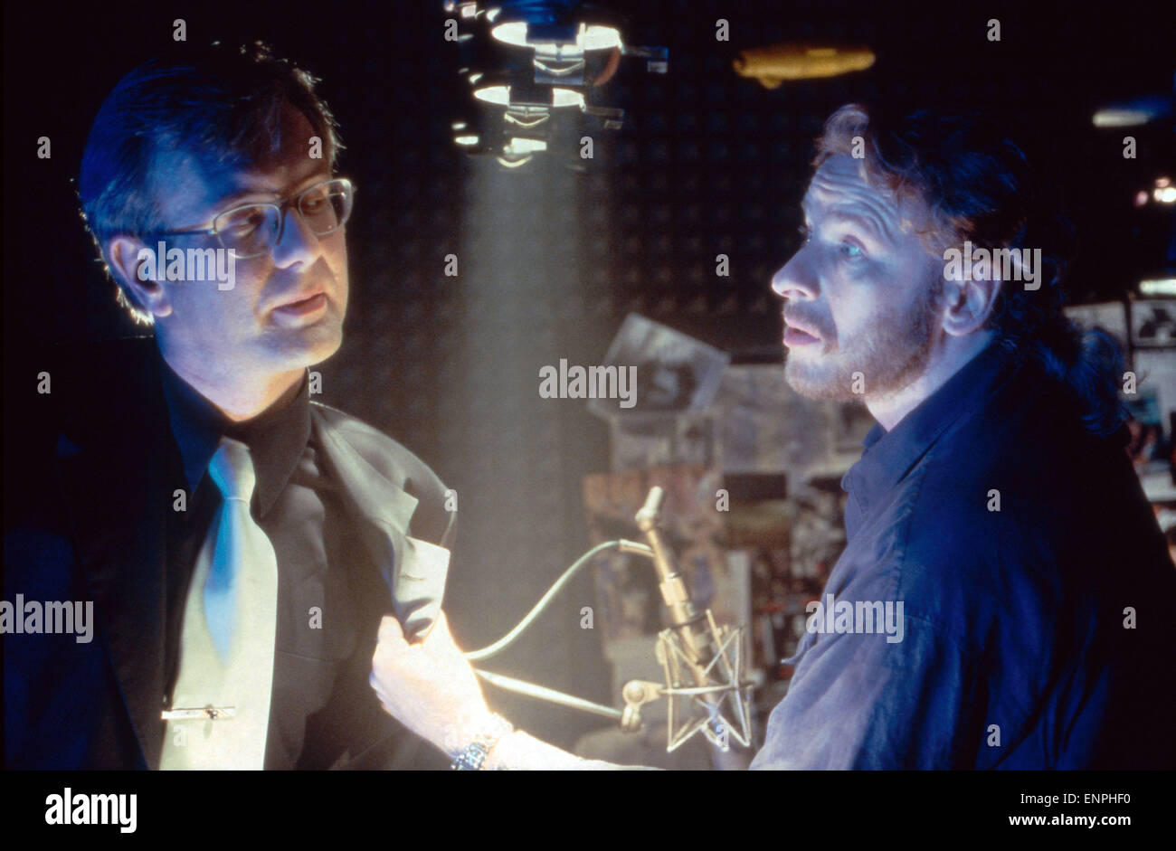 Late Show, Deutschland 1999, Regie : Helmut Dietl, acteurs : Harald Schmidt (liens), Thomas Gottschalk Banque D'Images