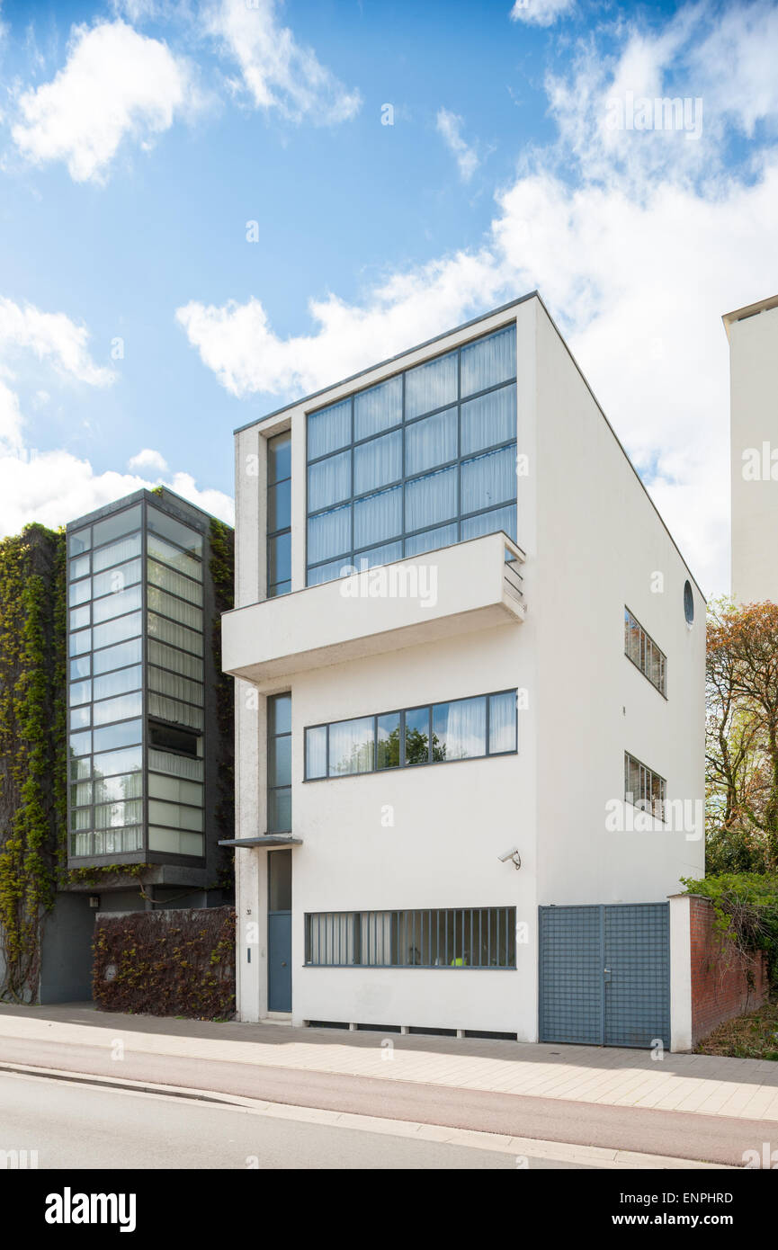 Belgique, Anvers, La Maison Guiette conçu par Le Corbusier Banque D'Images