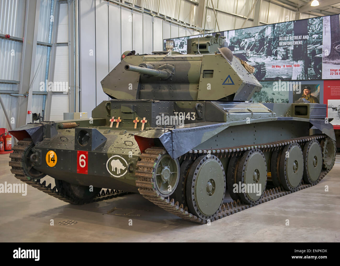 Cruiser Tank Mark III à Tank Museum à Bovington, UK Banque D'Images