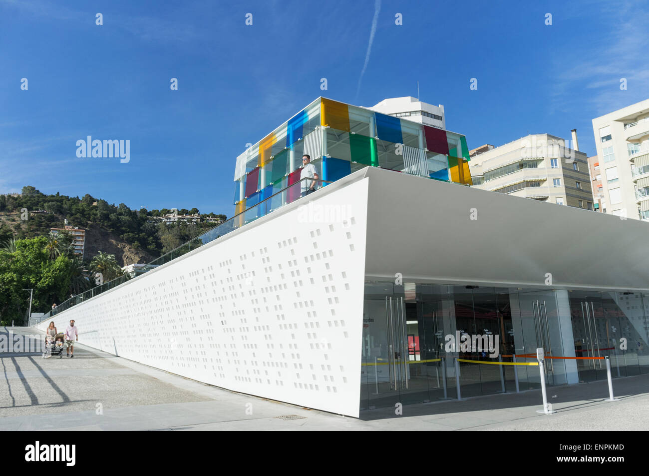 Centre Pompidou Málaga. Malaga, Espagne Banque D'Images