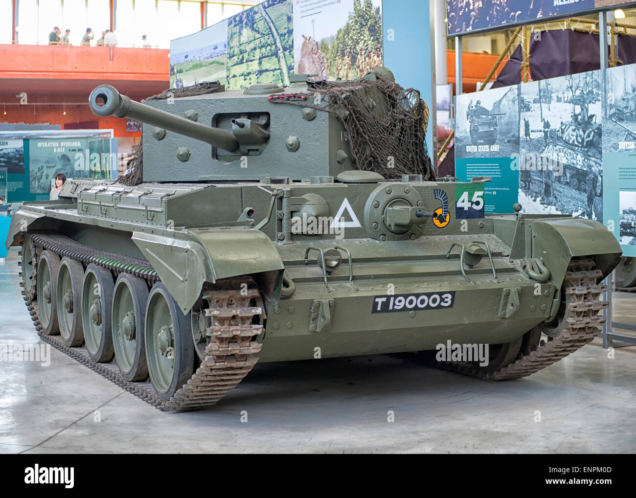 Cruiser Tank Mark VIII à Bovington Tank Museum DE, UK Banque D'Images