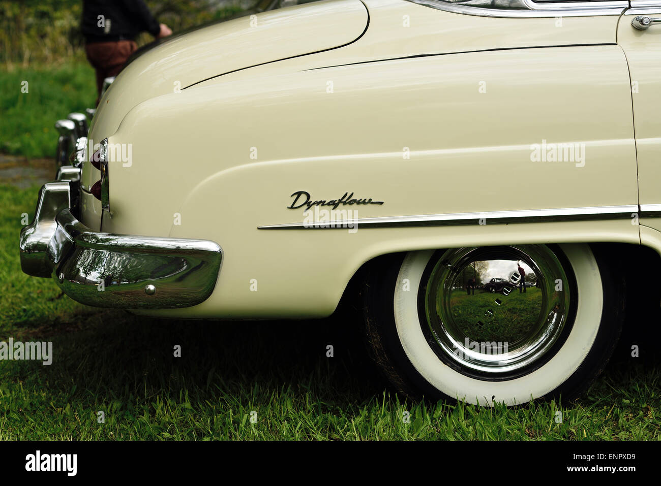 Une belle voiture classique américain avec beaucoup de chrome Banque D'Images