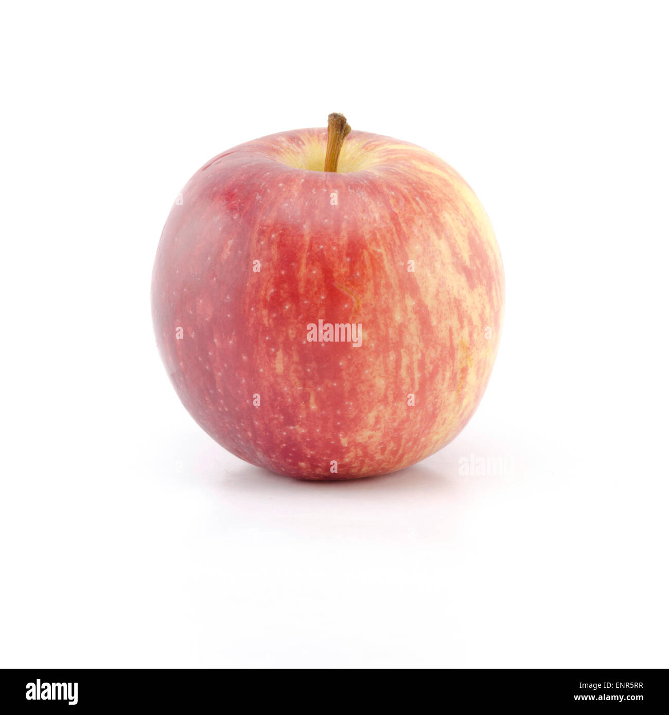 Apple unique isolé sur fond blanc Banque D'Images