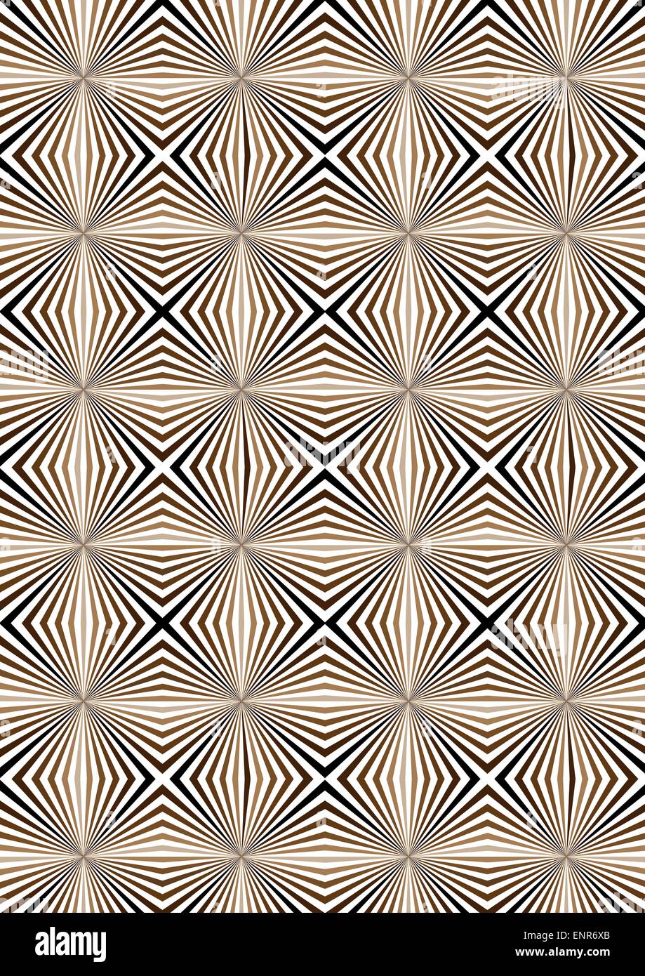 Rayons de couleur recueillies dans un motif géométrique Illustration de Vecteur