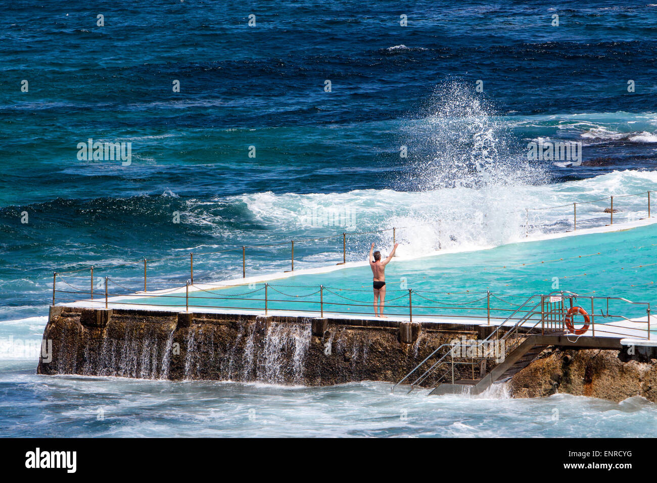 Bains de Bronte, Bondi Beach, Australie Banque D'Images