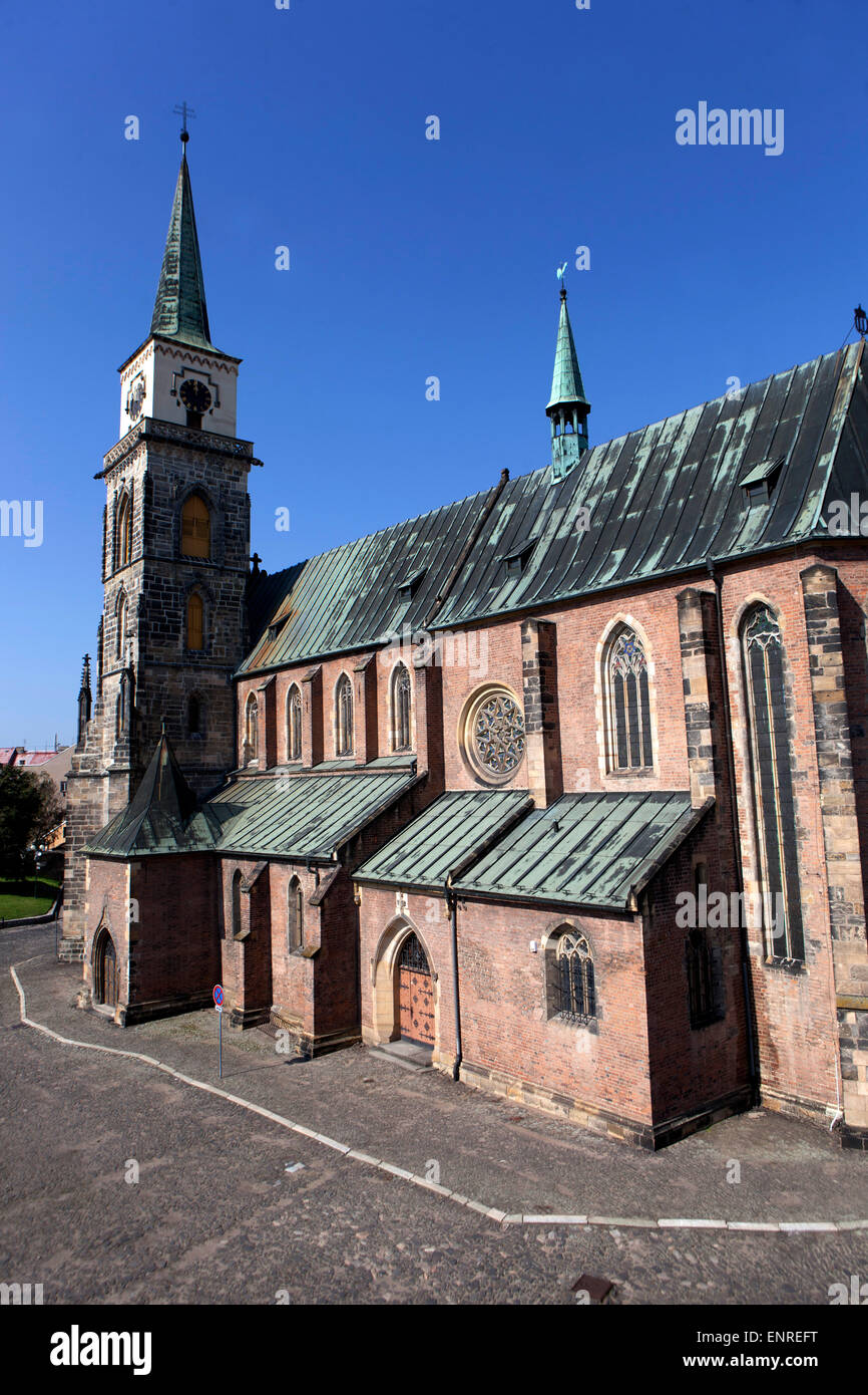 Eglise de Saint Giles à Nymburk, Central Bohemia, République Tchèque Banque D'Images