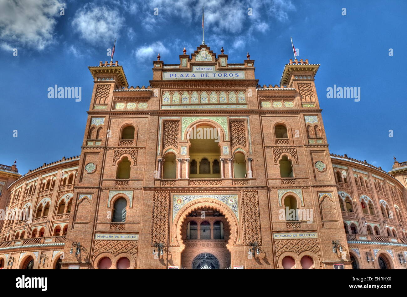 MADRID, ESPAGNE - 30 SEPTEMBRE : Plaza de Toros de Las Ventas. le 30 septembre à Madrrid, Espagne. Il a été inauguré le 17 juin 19 Banque D'Images