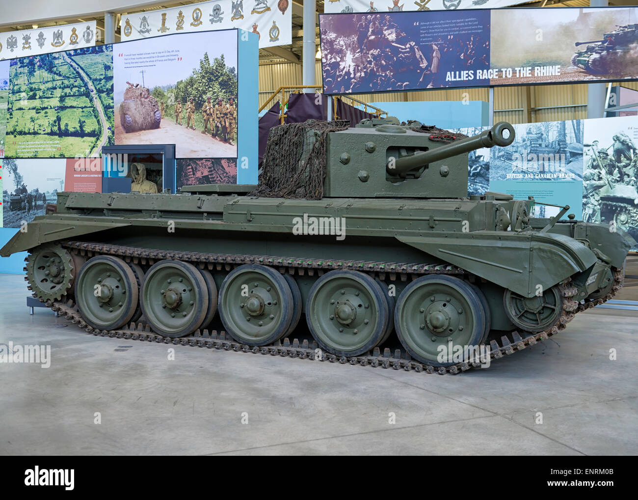 Cruiser Tank Mark VIII à Bovington Tank Museum DE, UK Banque D'Images
