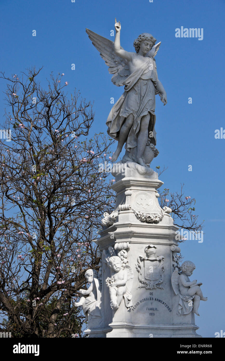 Mémorial en nécropole Cristobal Colon, quartier Vedado, La Havane, Cuba Banque D'Images