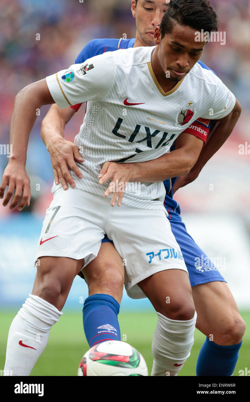 Tokyo, Japon. 10 mai, 2015. Caio (bois) : Soccer Football /Ligue J1 2015 1ère étape entre F.C.Tokyo 0-1 Kashima Antlers à Ajinomoto Stadium à Tokyo, au Japon . © AFLO SPORT/Alamy Live News Banque D'Images