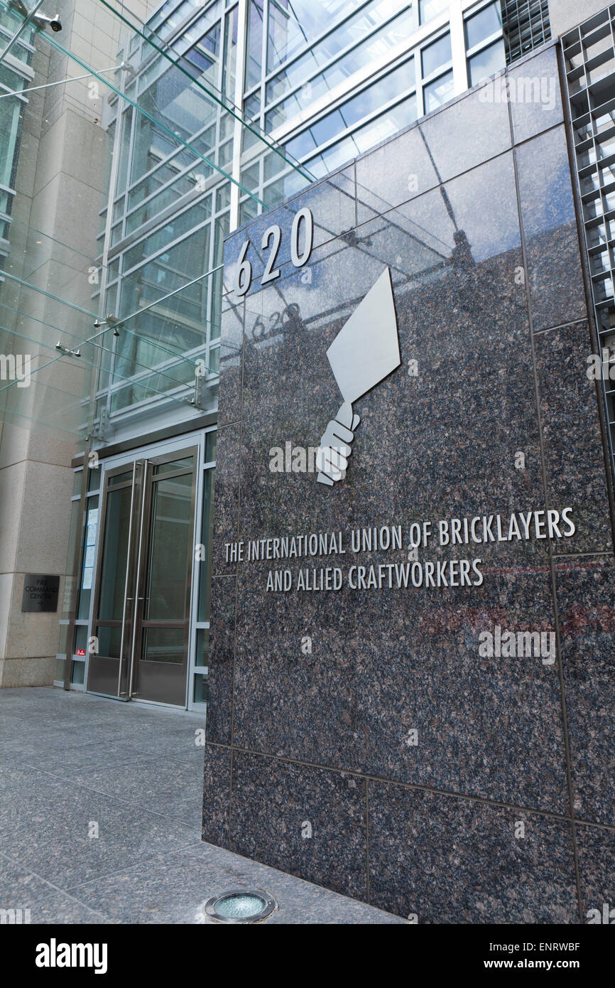 L'Union internationale des briqueteurs et métiers connexes bâtiment - Washington, DC USA Banque D'Images