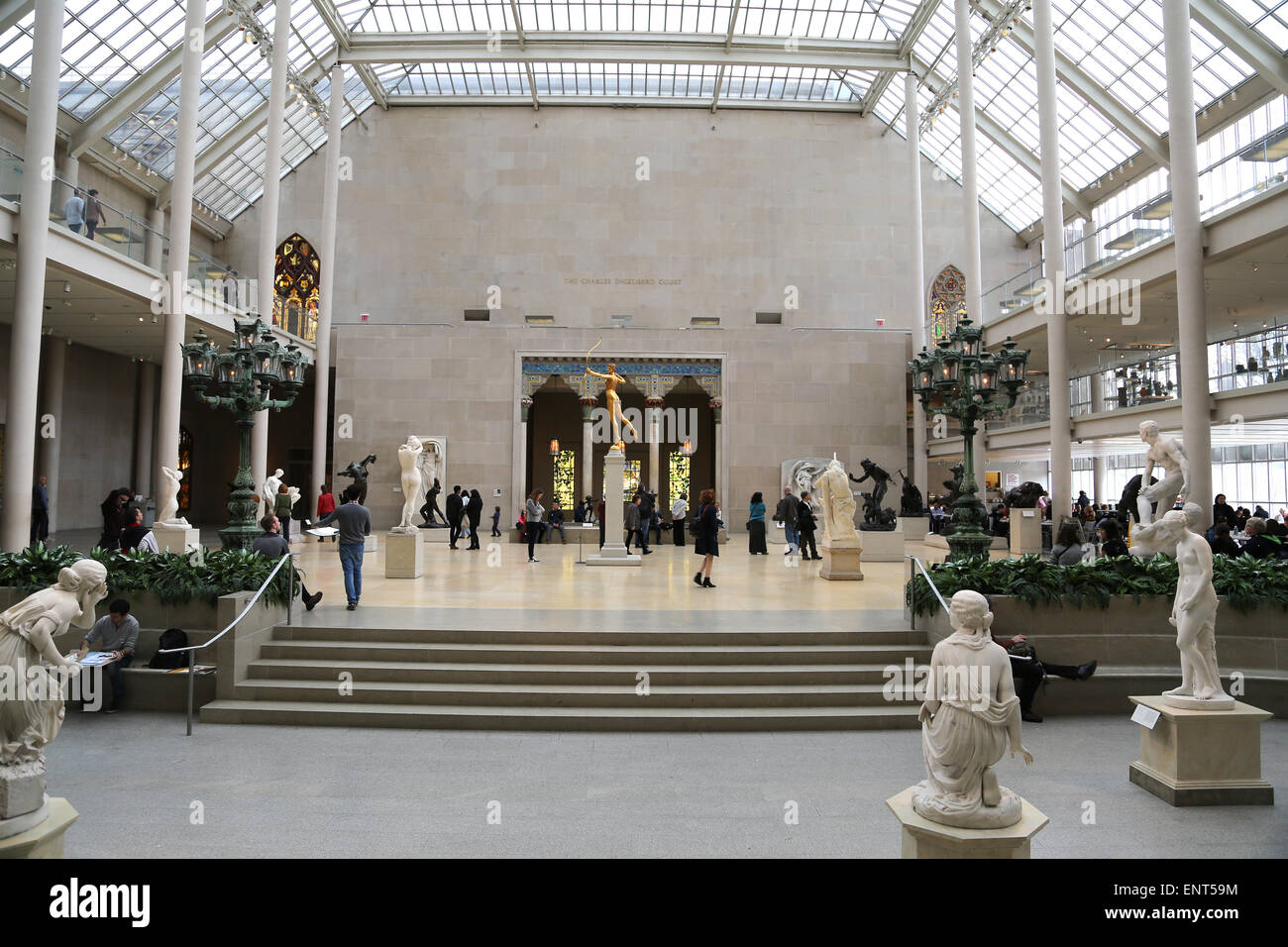 Metropolitan Museum of Art New York. USA. À l'intérieur. Banque D'Images