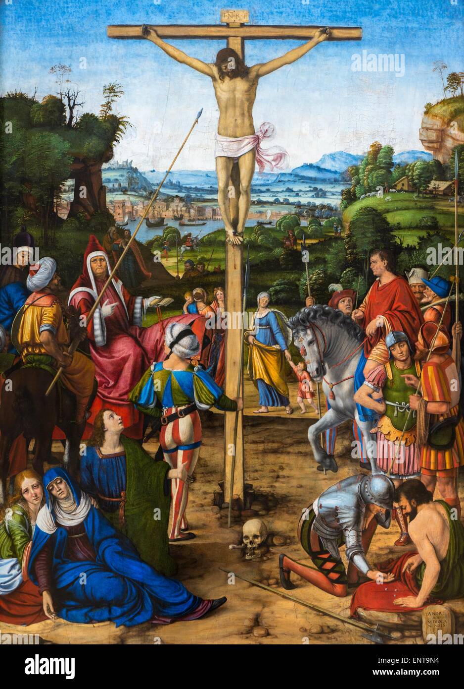 La crucifixion 26/09/2013 - 16e siècle Collection Banque D'Images