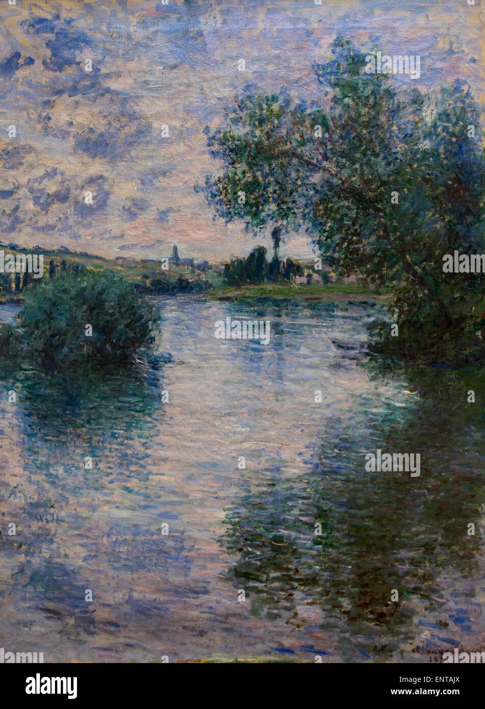 Claude monet la seine à vétheuil Banque de photographies et d’images à ...