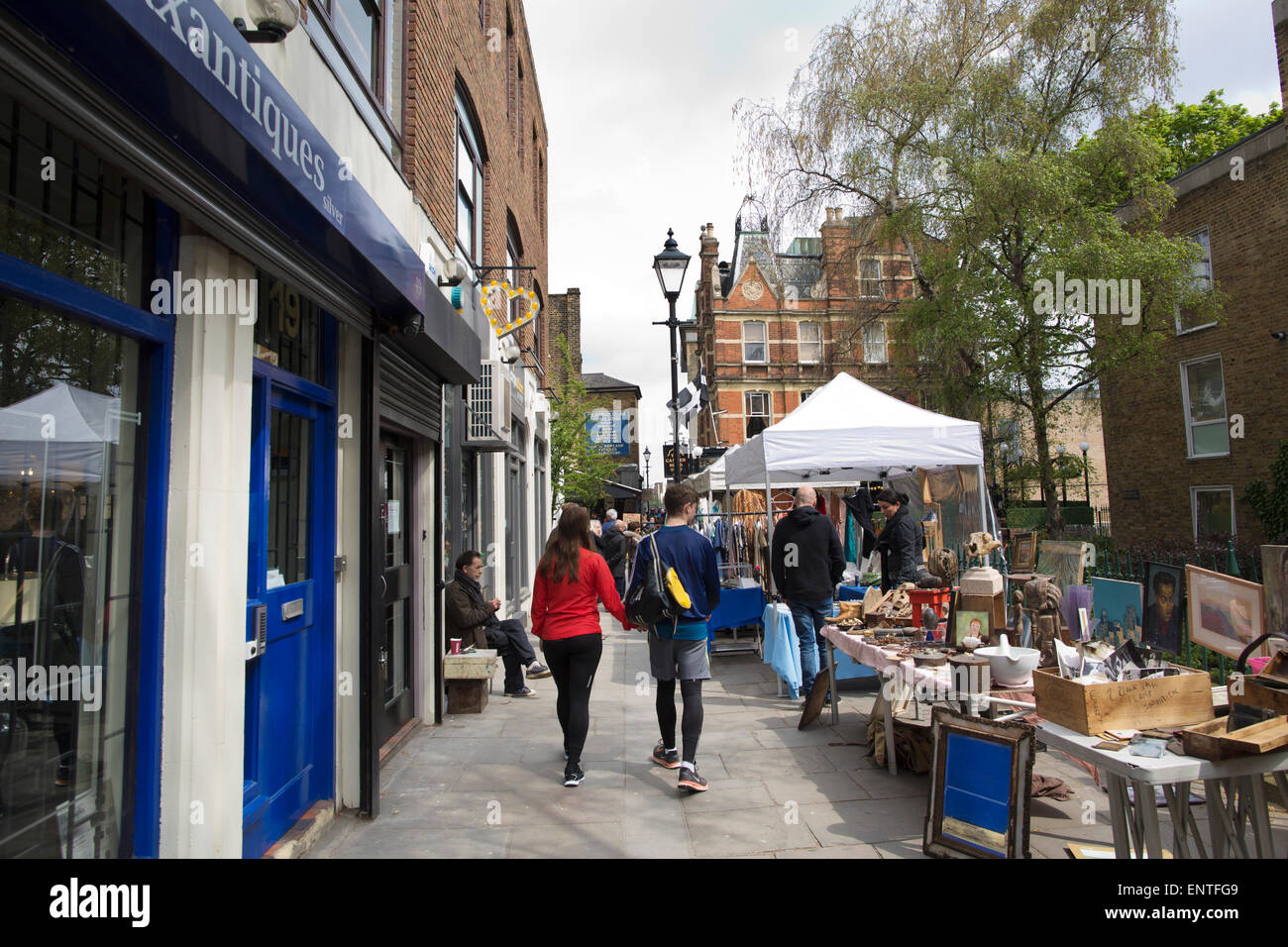 Camden Passage Antiques Market, Islington, London, England, UK Banque D'Images