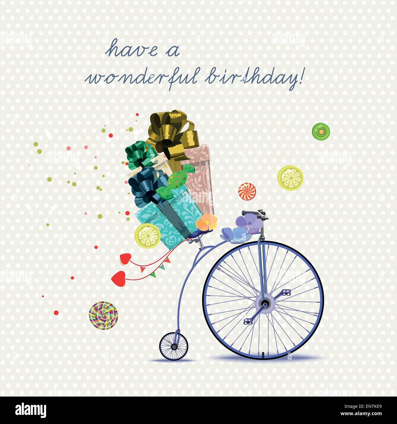 Joyeux Anniversaire Carte De Vœux Romantique Location Et De Cadeaux Vintage Style Image Vectorielle Stock Alamy Joyeux Anniversaire Carte De Vœux Romantique Location Et De Cadeaux Vintage Style Image Vectorielle Stock Alamy