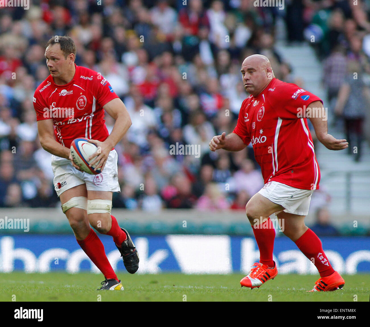 London, England - 09 MAI : au cours de la Babcock Trophy match de rugby entre l'Armée britannique et la Royal Navy a joué dans le stade de Twickenham, le 09 mai 2015 à Twickenham, en Angleterre. (Photo de Mitchell Gunn/ESPA) *** légende locale *** Banque D'Images