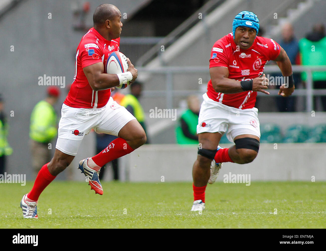 London, England - 09 MAI : au cours de la Babcock Trophy match de rugby entre l'Armée britannique et la Royal Navy a joué dans le stade de Twickenham, le 09 mai 2015 à Twickenham, en Angleterre. (Photo de Mitchell Gunn/ESPA) *** légende locale *** Banque D'Images