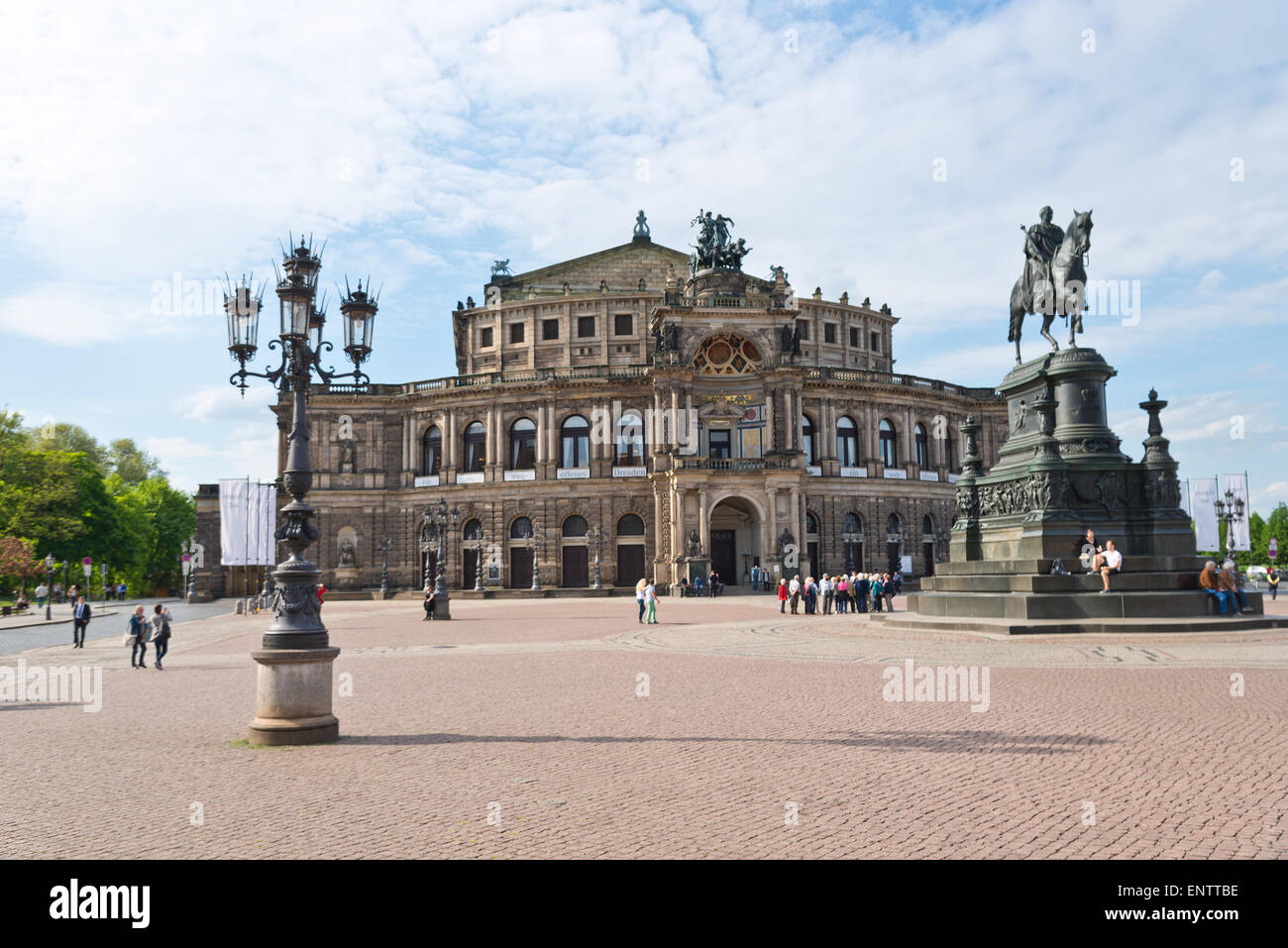 L'Opéra Semper de Dresde, Semperoper/ Allemagne Banque D'Images