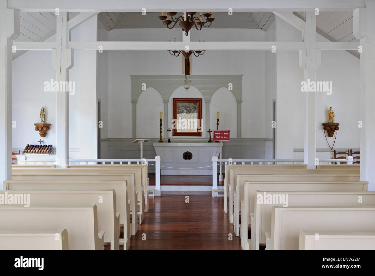 Église de Vermilionville, Lafayette, Louisiane, USA Banque D'Images