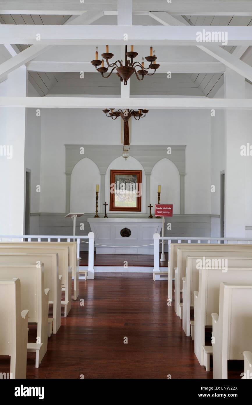Église de Vermilionville, Lafayette, Louisiane, USA Banque D'Images