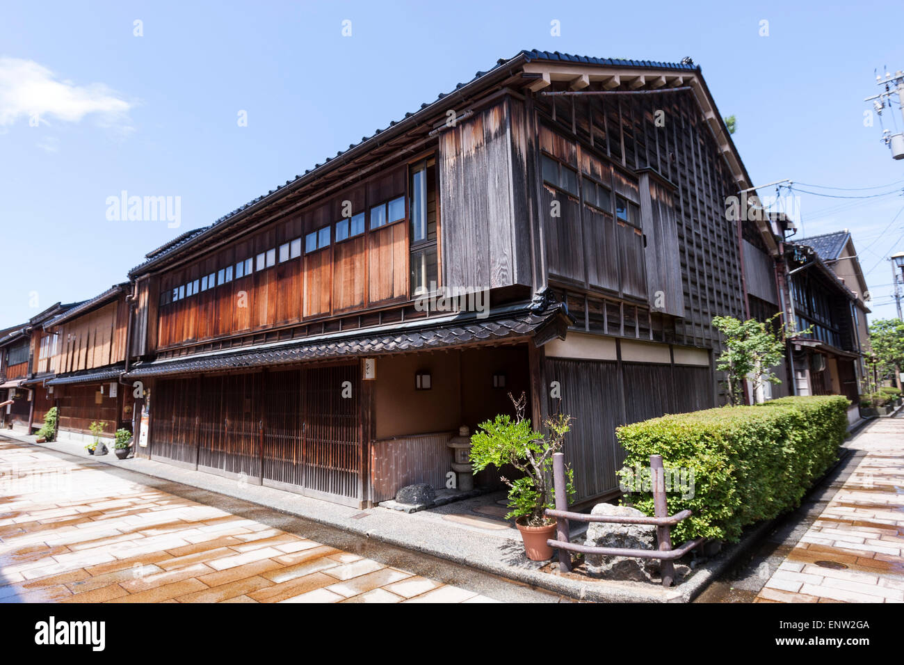 Quartier Higashi Chaya est la principale région de Kanazawa, qui dispose d''une geisha maisons et architecture de l'époque Edo Banque D'Images
