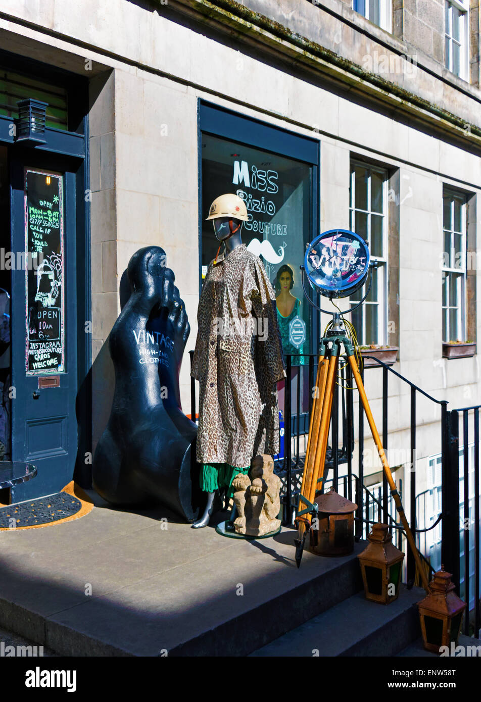 Mlle Bizio Couture, St.Stephen Street, Stockbridge, Édimbourg, Écosse, Royaume-Uni, Europe. Banque D'Images