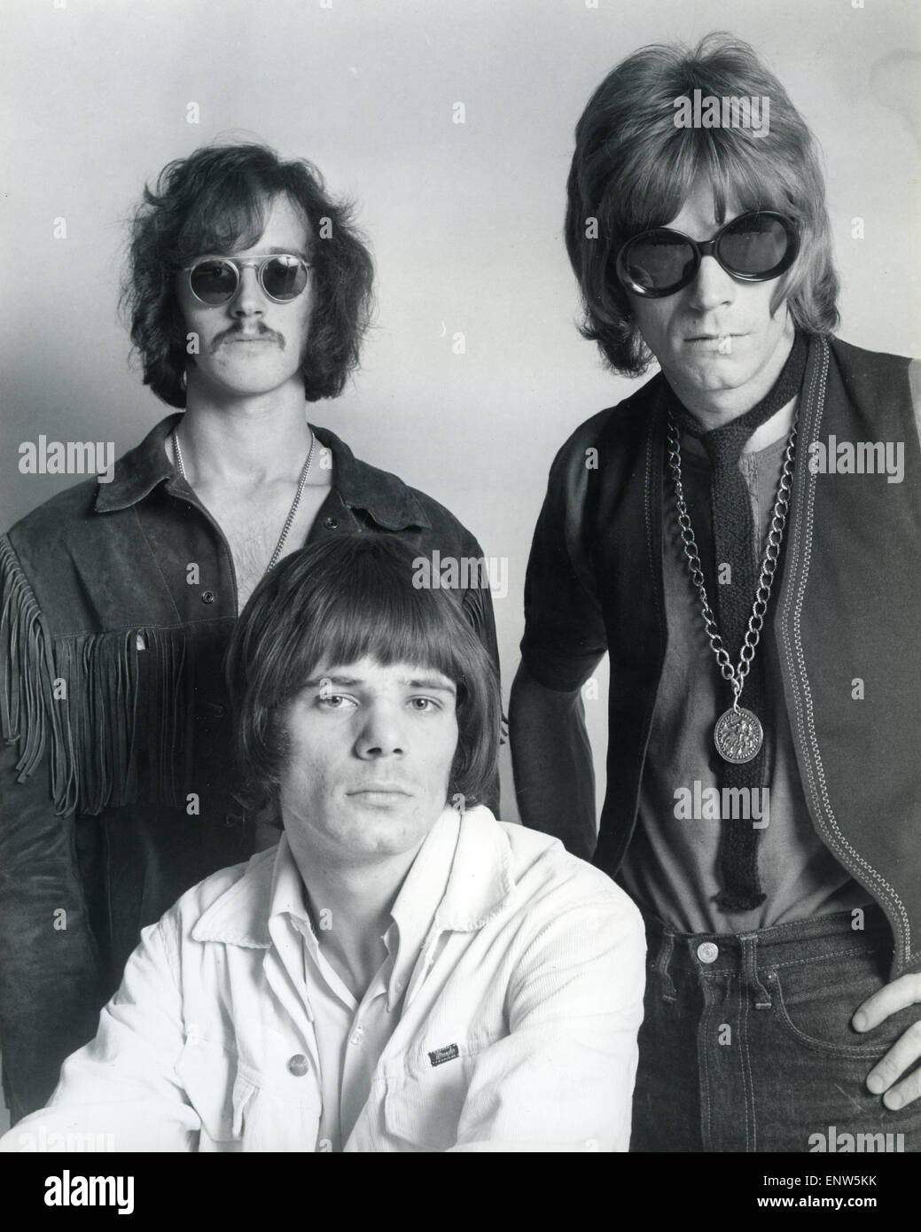 SCULPTURE AMOUR groupe blues rock gallois en décembre 1968. De gauche à droite : Rob Jones, John Williams, Dave Edmunds. Photo Tony Gale Banque D'Images