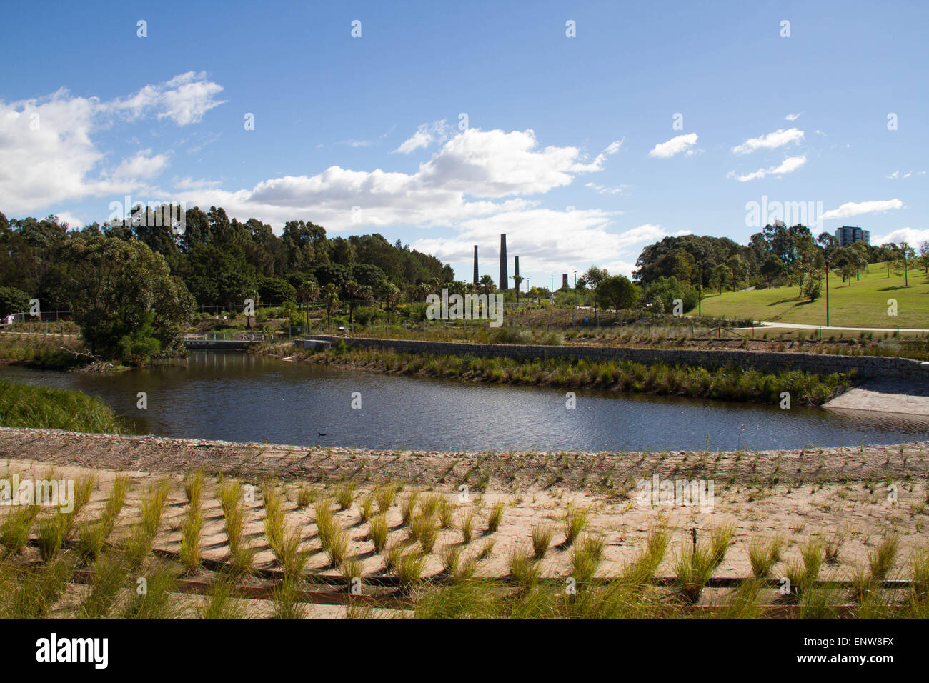 Sydney Park (Easton Road, Alexandria côté). Crédit : Richard Milnes/Alamy Banque D'Images