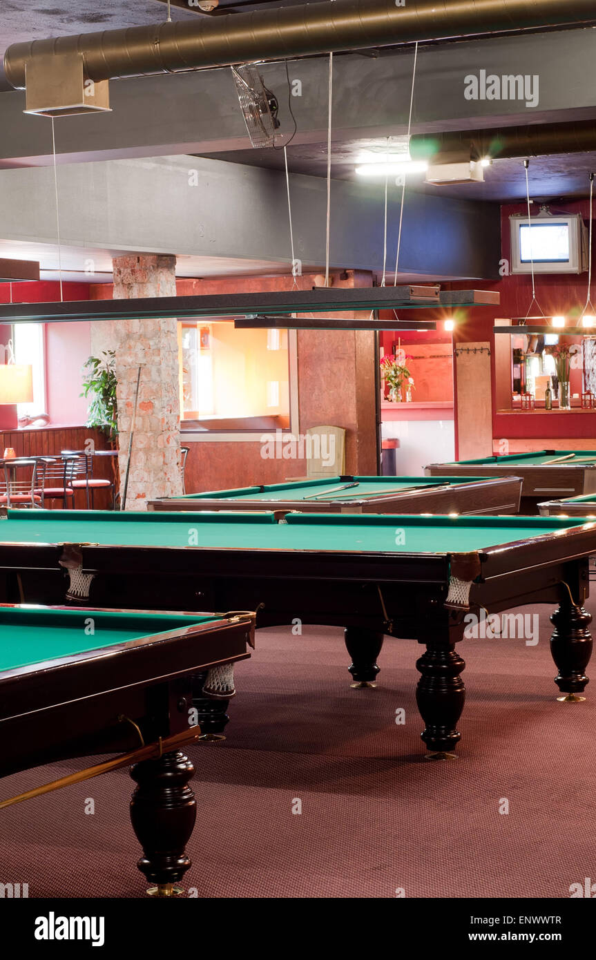 Salle de billard Banque D'Images