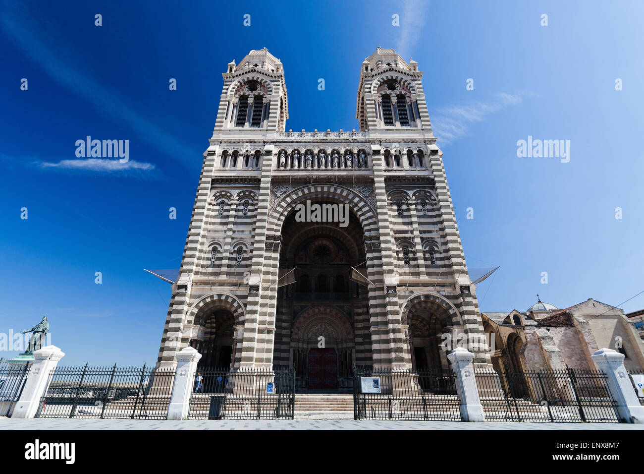 Cathédrale byzantine La Major à Marseille, France Banque D'Images