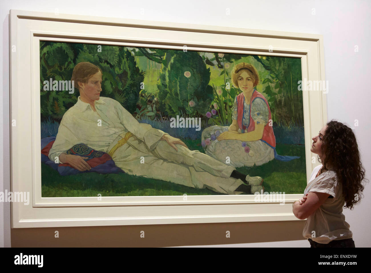 Édimbourg. UK. 12 mai, 2015. Un double portrait par le célèbre peintre Édimbourg Cecile Walton sur afficher dans Scottish National Portrait Gallery. Credit : Pako Mera/Alamy Live News Banque D'Images