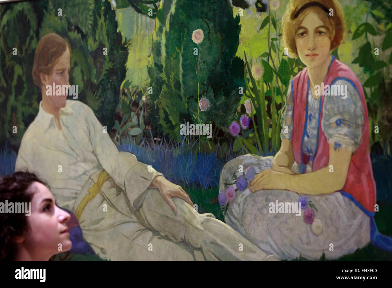 Édimbourg. UK. 12 mai, 2015. Un double portrait par le célèbre peintre Édimbourg Cecile Walton sur afficher dans Scottish National Portrait Gallery. Credit : Pako Mera/Alamy Live News Banque D'Images