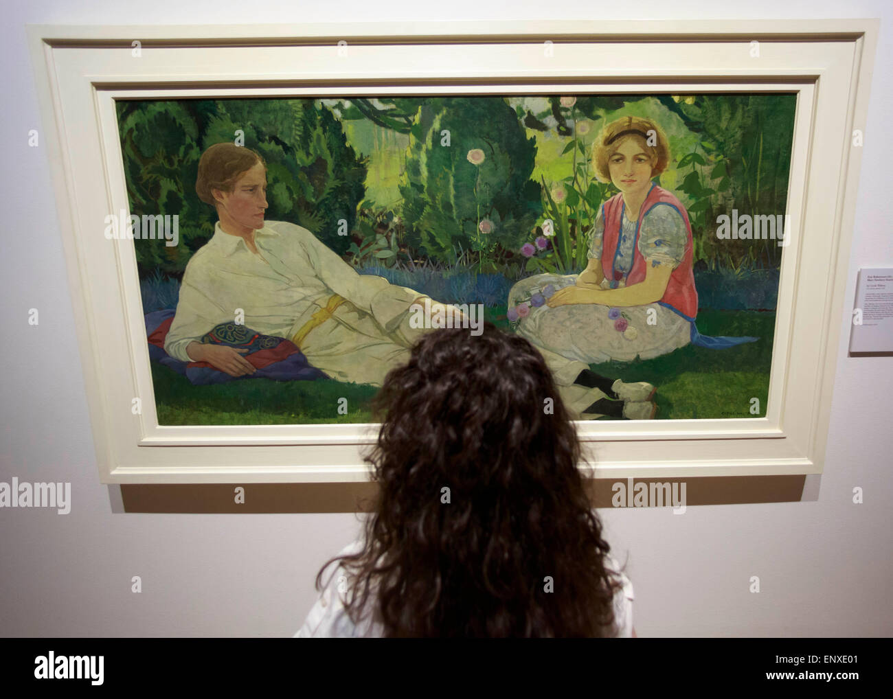 Édimbourg. UK. 12 mai, 2015. Un double portrait par le célèbre peintre Édimbourg Cecile Walton sur afficher dans Scottish National Portrait Gallery. Credit : Pako Mera/Alamy Live News Banque D'Images