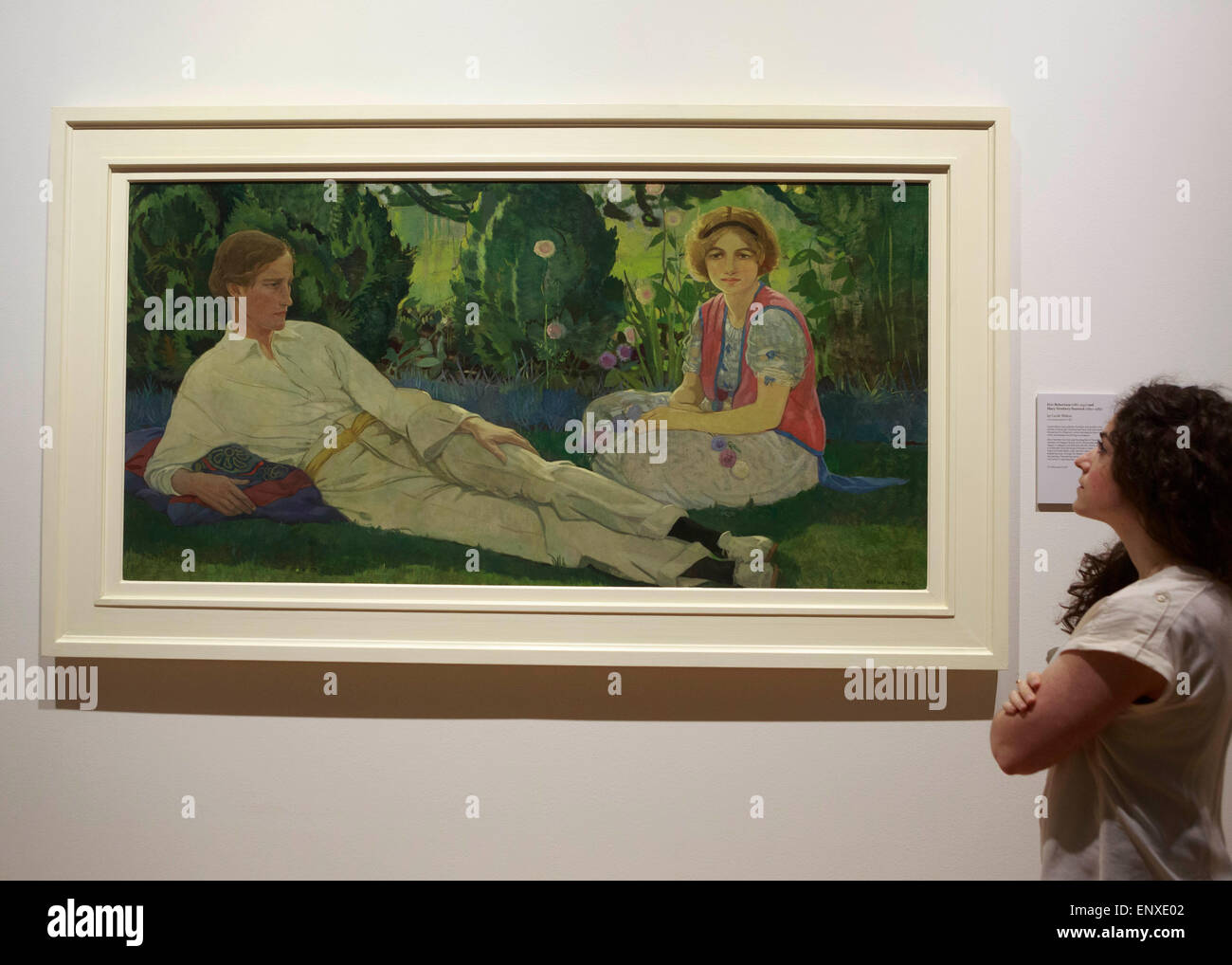 Édimbourg. UK. 12 mai, 2015. Un double portrait par le célèbre peintre Édimbourg Cecile Walton sur afficher dans Scottish National Portrait Gallery. Credit : Pako Mera/Alamy Live News Banque D'Images