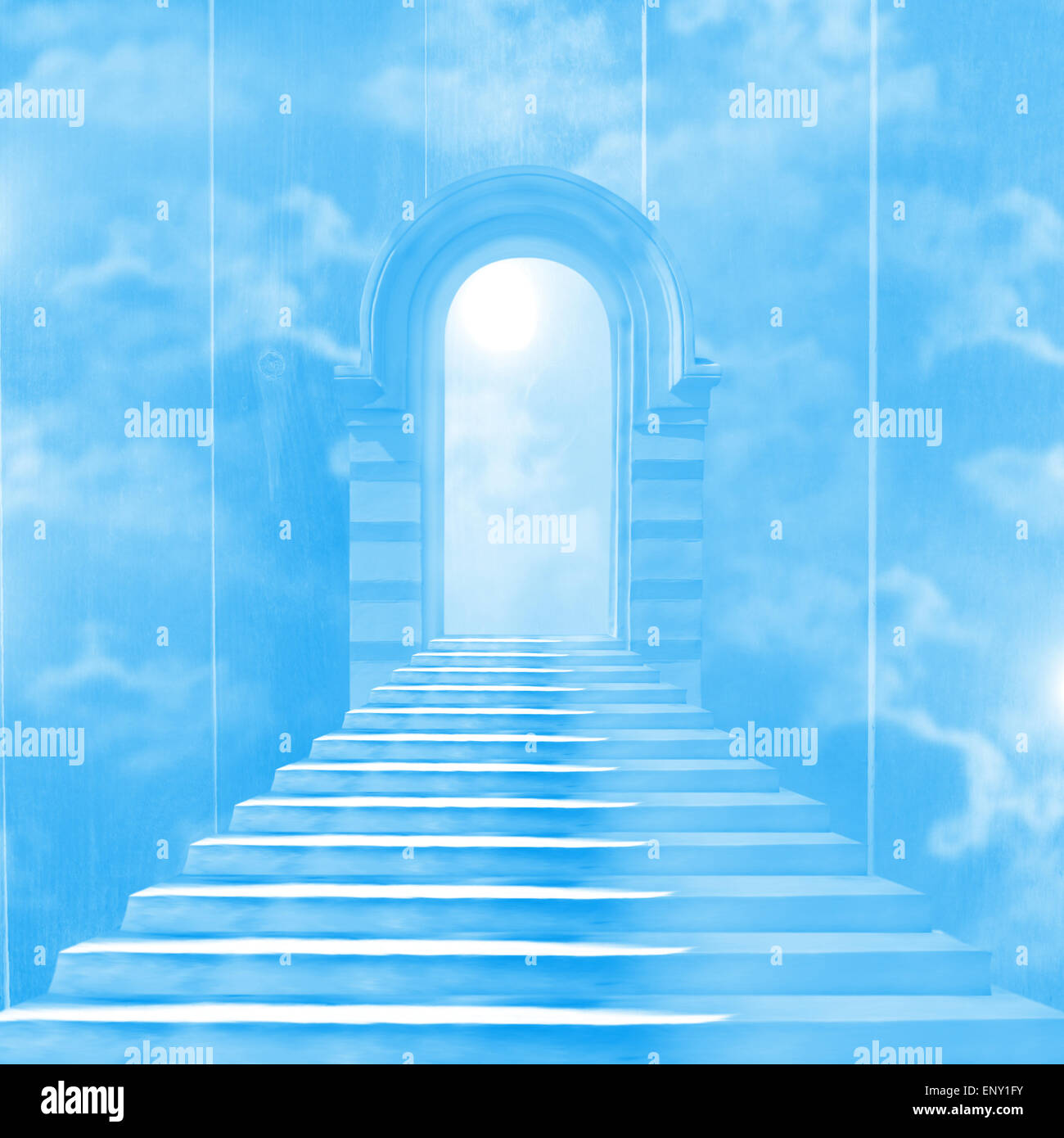 L'escalier au ciel menant à Dieu Banque D'Images