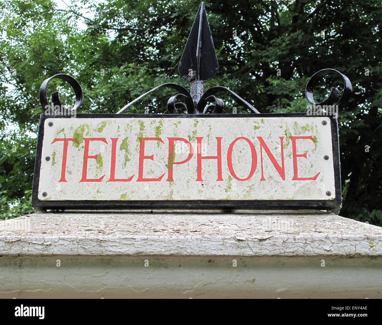 Vieux téléphone fort Banque D'Images