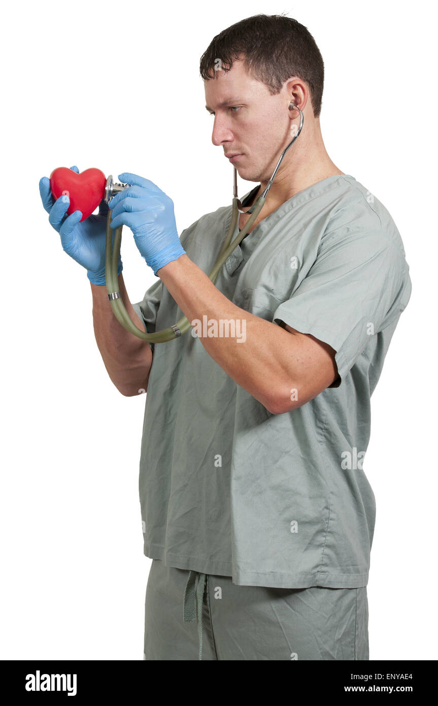 Cardiologue mâle Banque D'Images