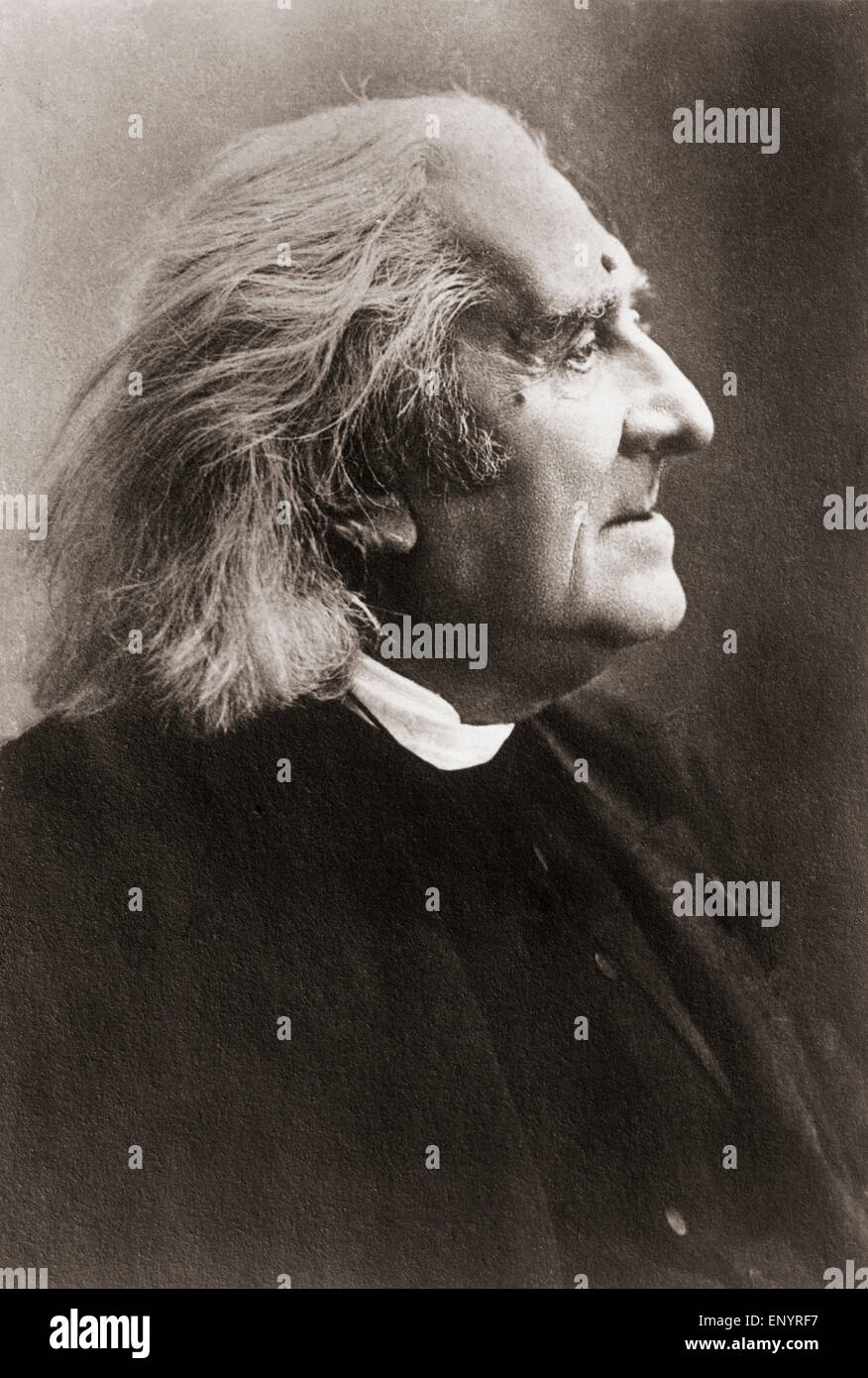 Franz Liszt , alias Franz Ritter von Liszt, 1811 - 1886. 19e siècle le compositeur hongrois, pianiste, chef d'orchestre et enseignant. Après une photographie du 19e siècle. Banque D'Images