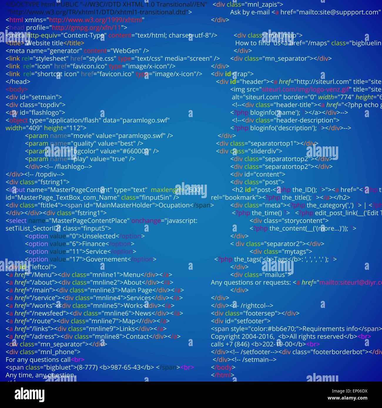 Web Illustration de Vecteur