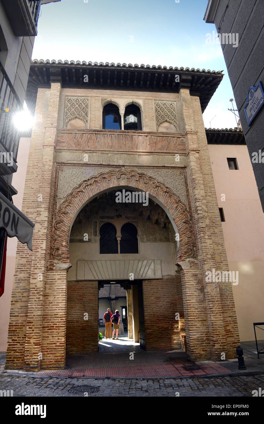 Grenade Espagne El Corral del Carb-n de l'édifice mauresque du 14e siècle, qui était autrefois un hôtel et de stockage pour les commerçants Banque D'Images