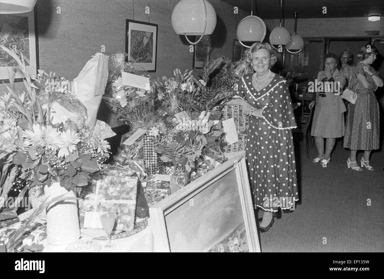 Deutsche Volksschauspielerin Heidi Kabel feiert ihren 65. Geburtstag An Bord des Schiffes-HADAG 'St. Pauli à Hambourg, histoire de l' Banque D'Images