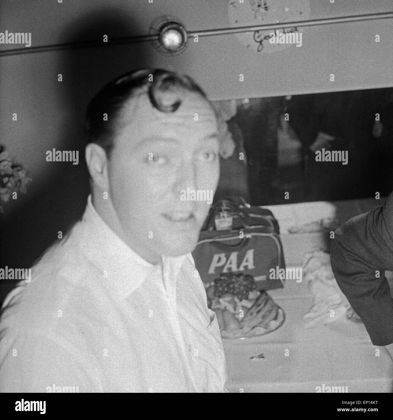 Der amerikanische Musiker Rock n Roll Bill Haley, Großbritannien 1950er Jahre. American Rock n Roll singer Bill Haley, grand T0 Banque D'Images