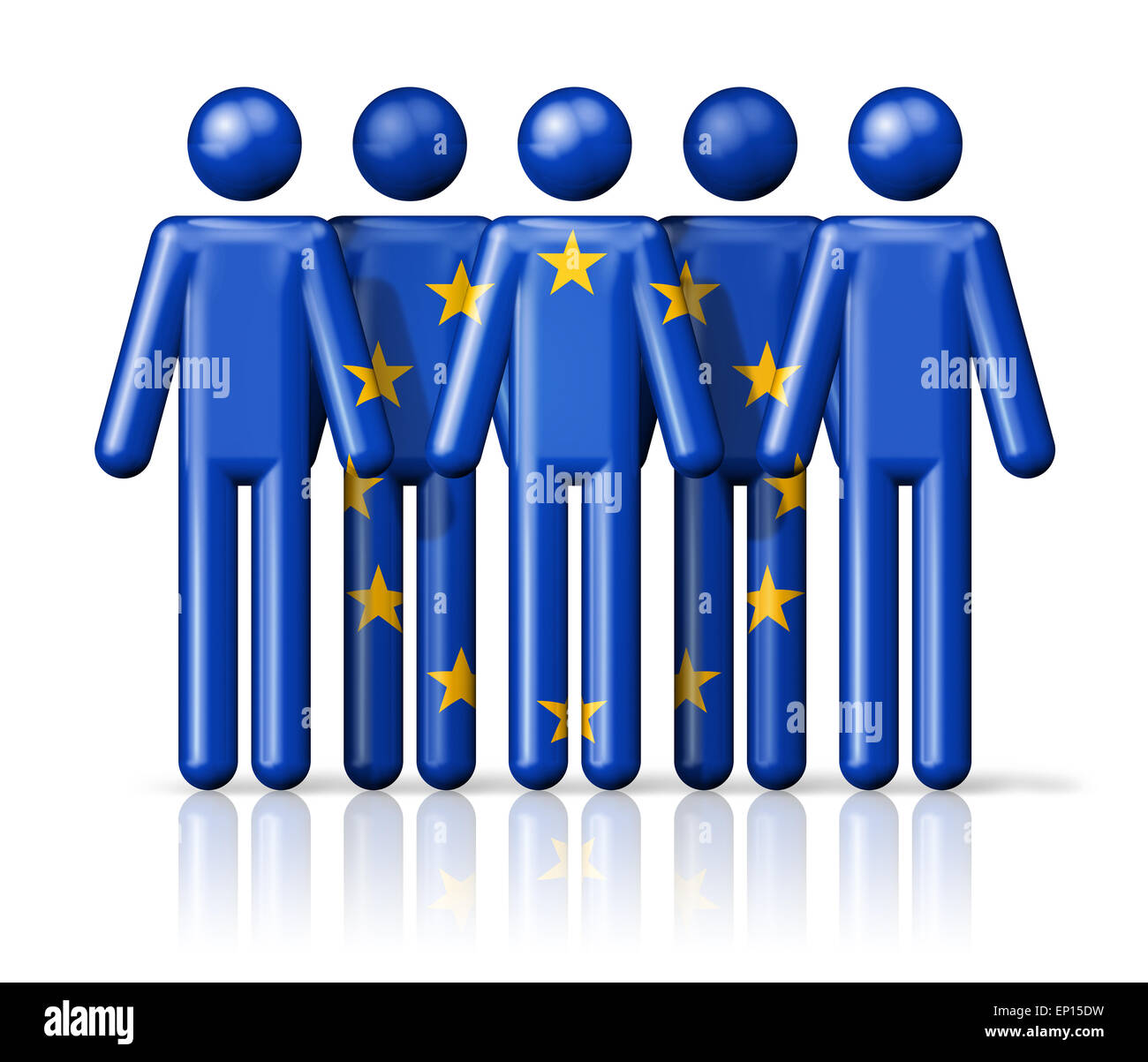 Pavillon de l'Union européenne le stick figure - symbole de la ...