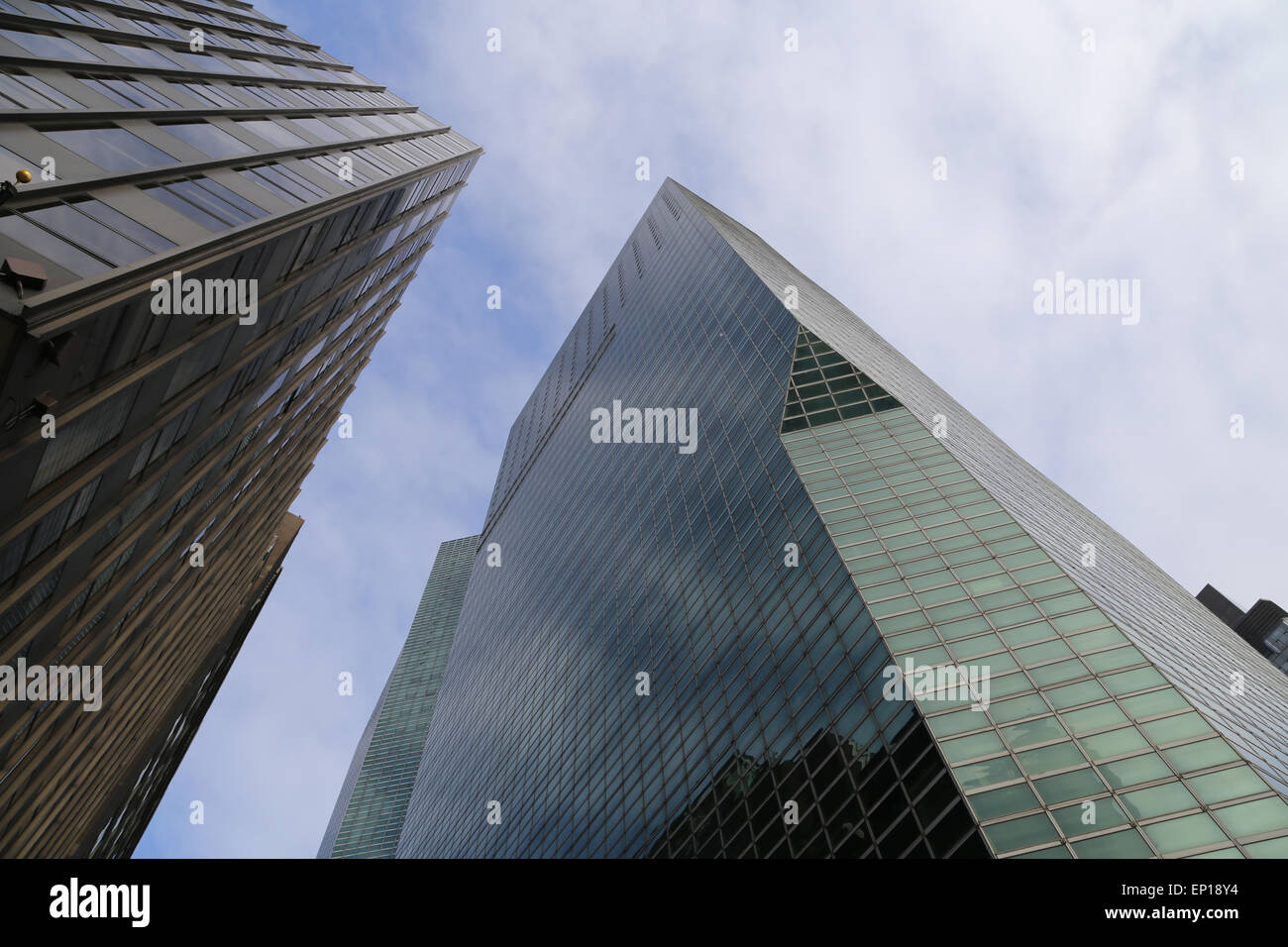 USA. La ville de New York. Détail de gratte-ciel. Le centre de Manhattan. Banque D'Images