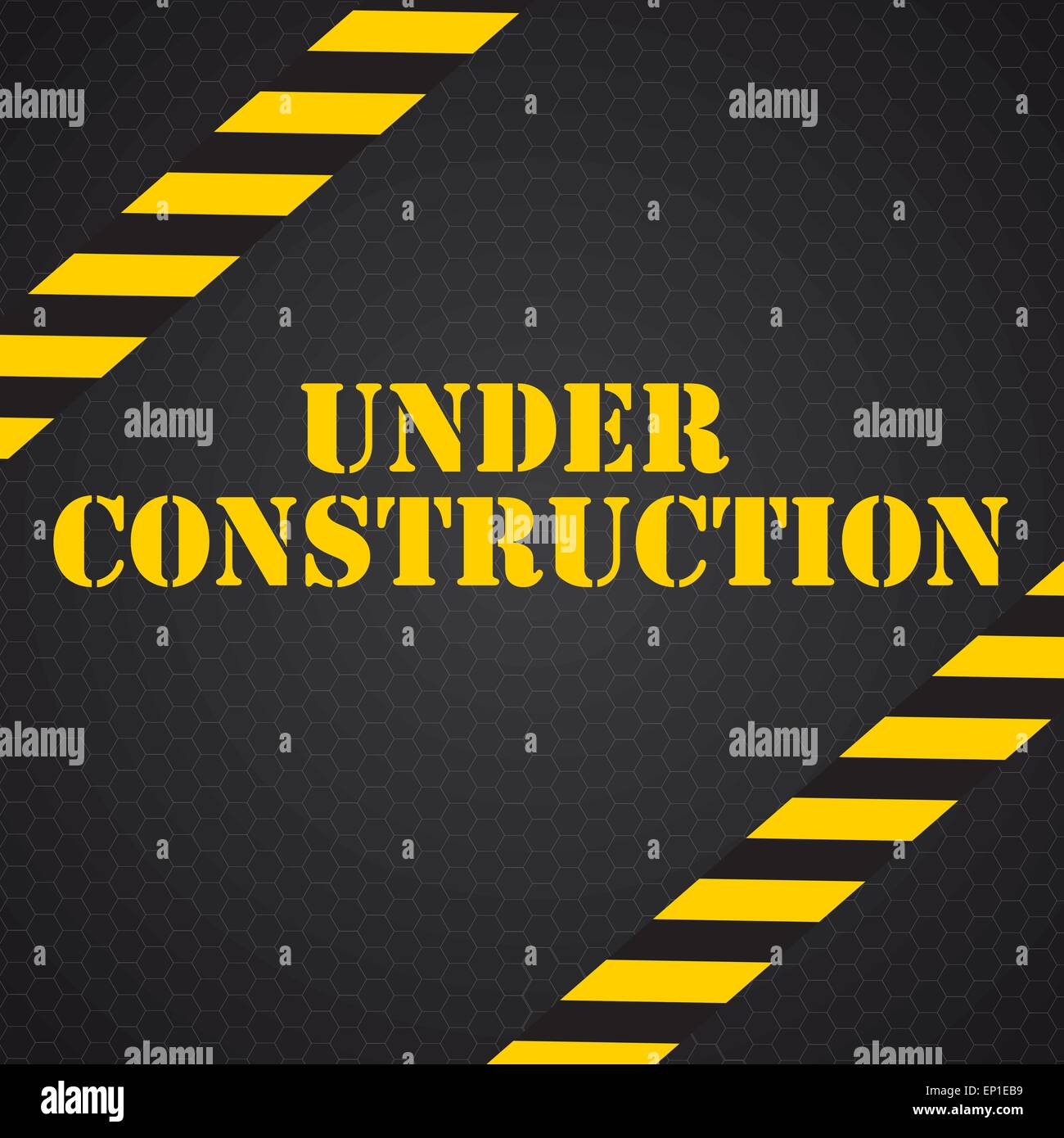 En Construction. Vector Illustration Illustration de Vecteur
